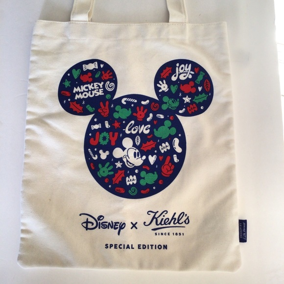 KIEHLS X DISNEY COTTON CANVAS TOTE NWOT - Picture 2 of 9